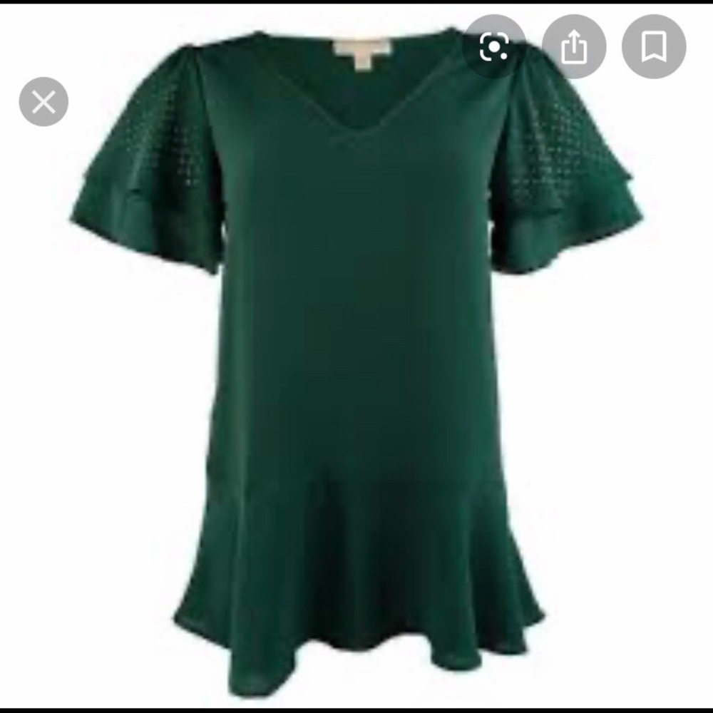 Michael Kors Hunter Green Top